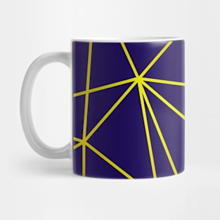 Triangle Mosaic Navy Copper Gold Mug